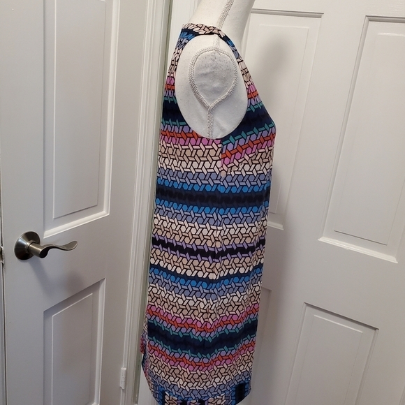 Trina Turk Macee Stained Glass Print Sleeveless Shift Dress Size 4, Colorful - Picture 4 of 14